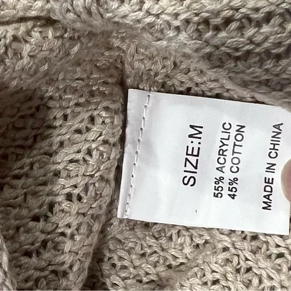 Women’s waffle sweater soft sz M - Picture 2 of 5